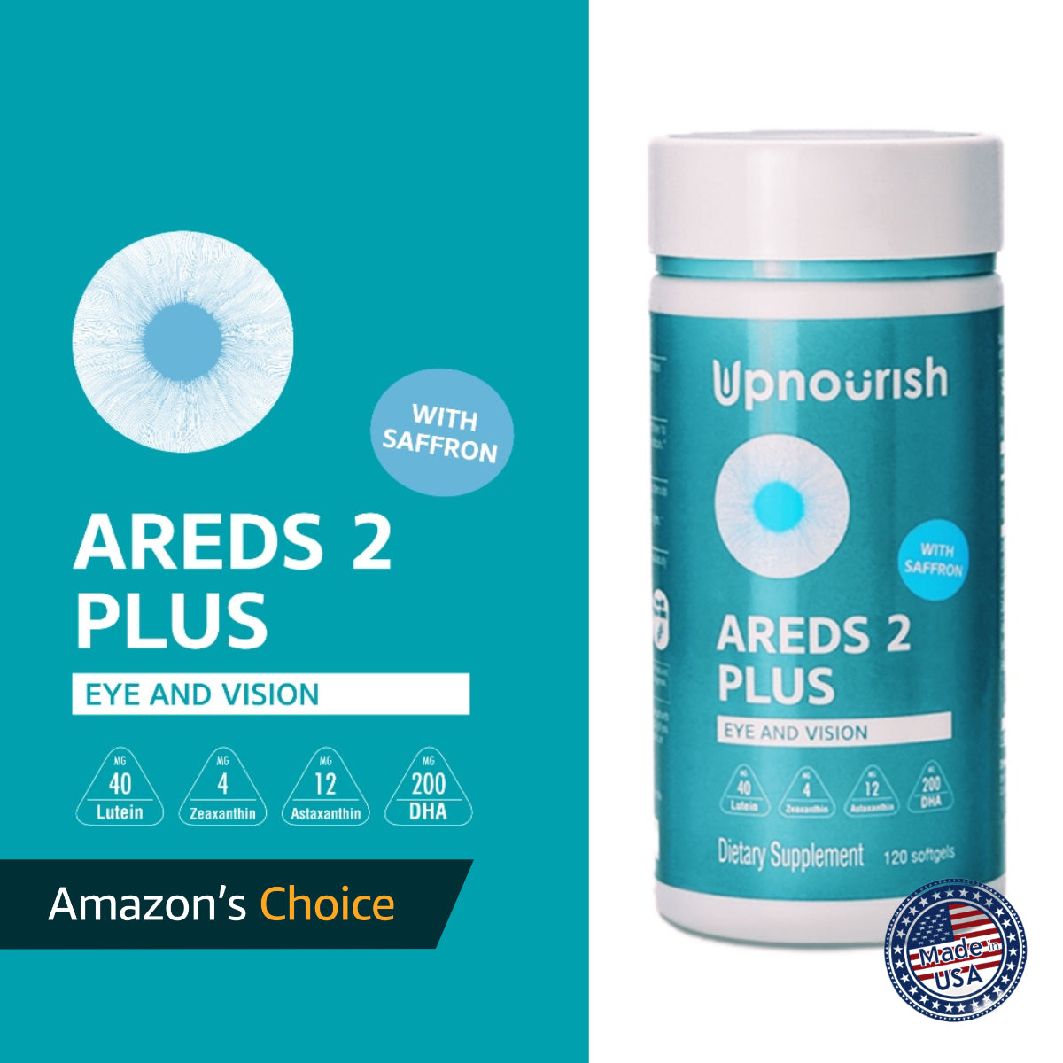 UpNourish Areds 2 Plus Vision And Eye